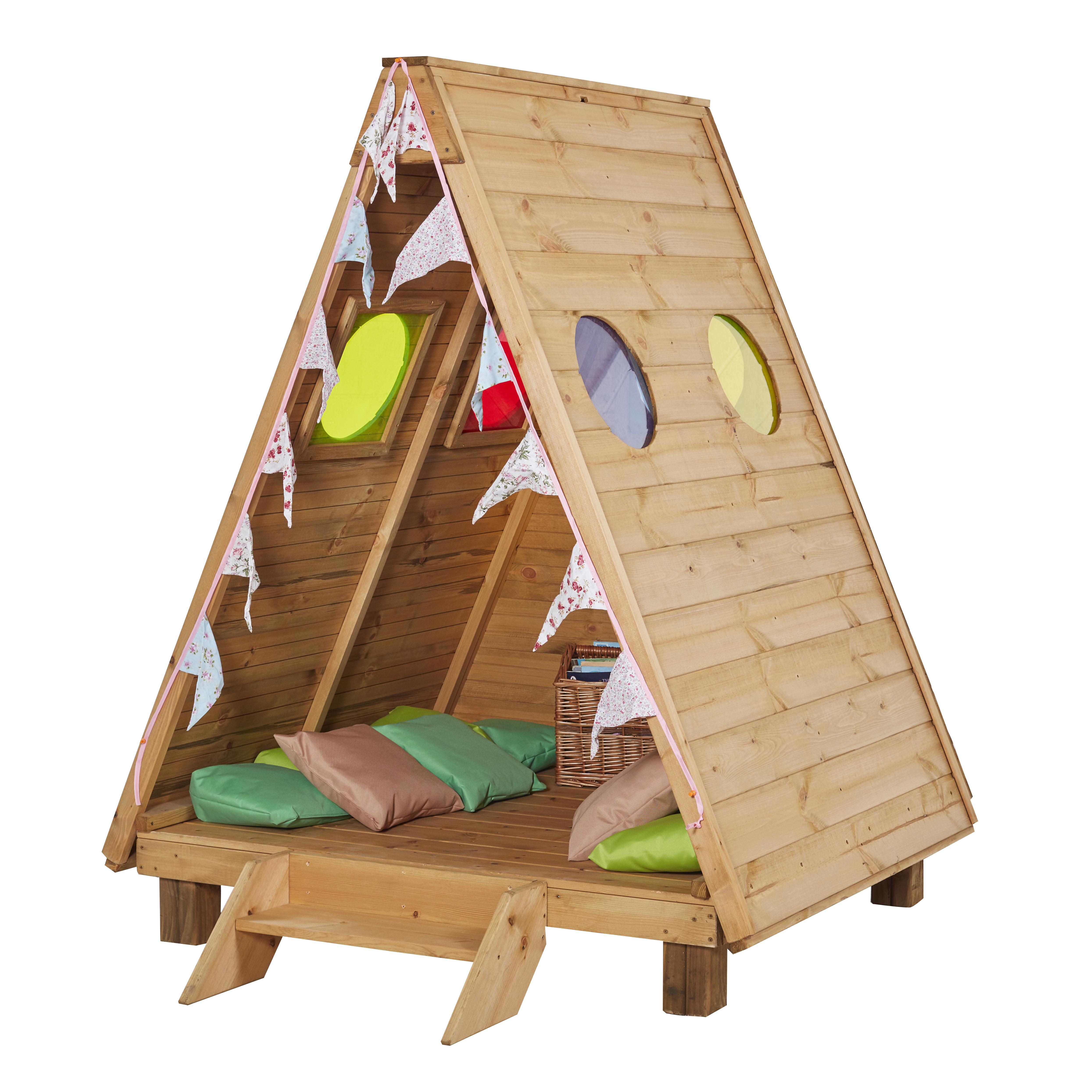 boshuisje outdoor met kijkvensters