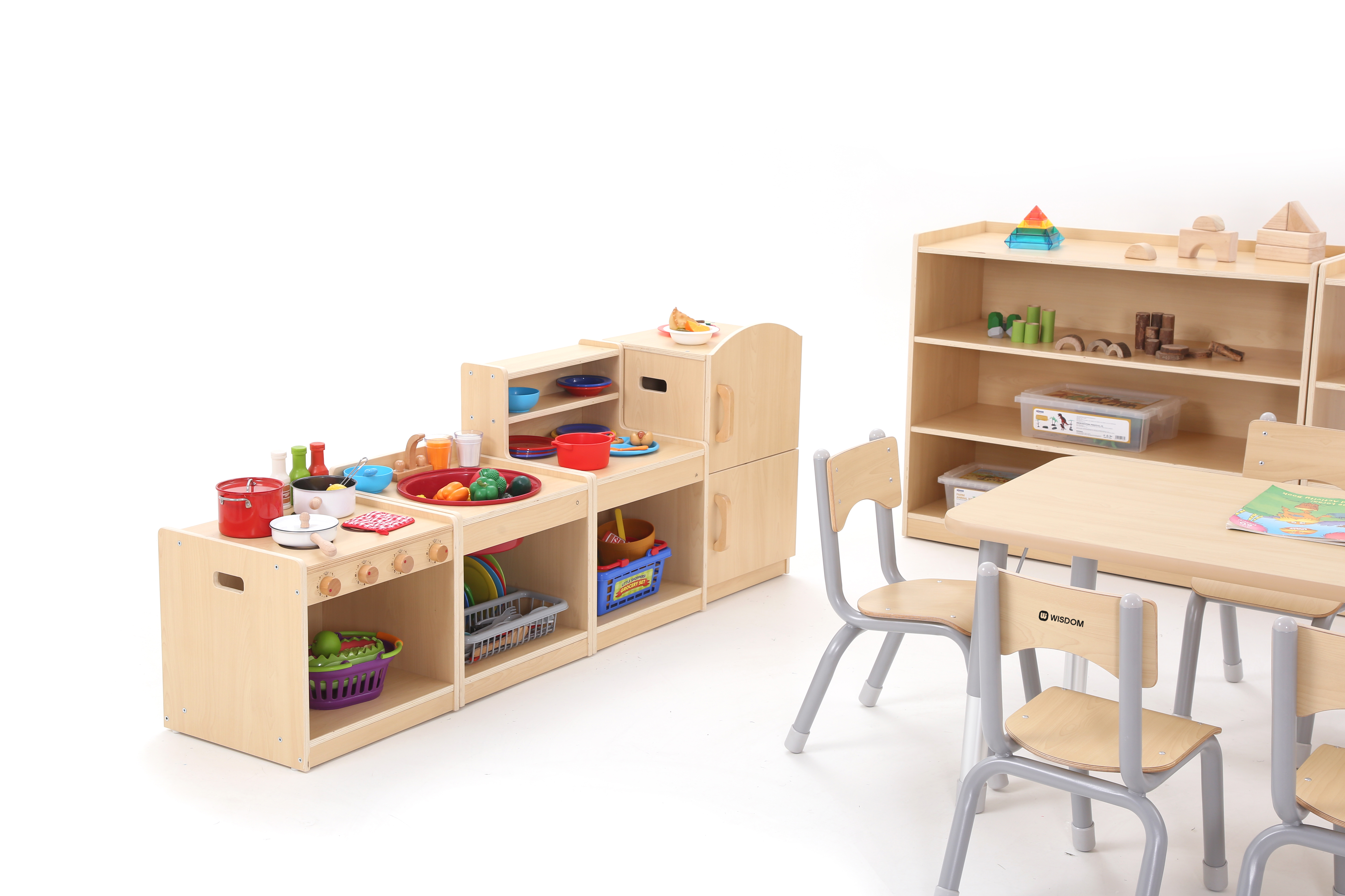 Wisdom - Speelkeuken indoor Owlaf: stimuleert creativiteit en coöperatief spel. Maak leren leuk en spannend.